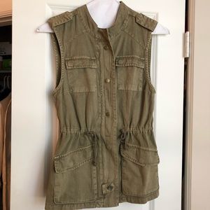 Green cargo vest
